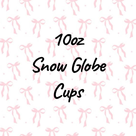 10oz Snow Globe Acrylic