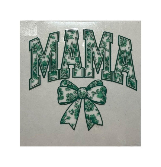 #1022 Green Floral Mama - Decal