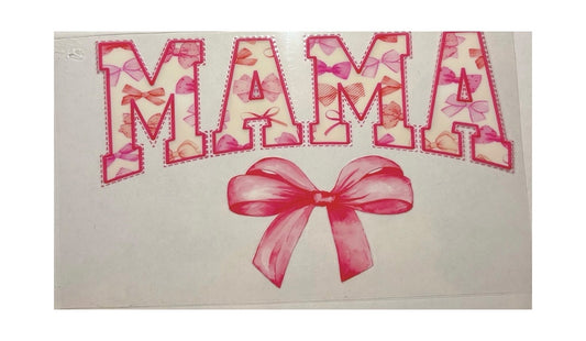 #17009 Pink Bows Mama 16oz-24oz