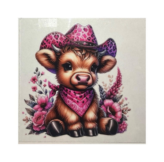 #1014 Pink Western - Decal