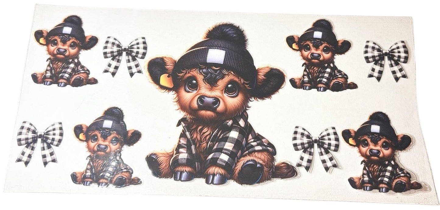 #15016 Checkered Cow 16oz-24oz