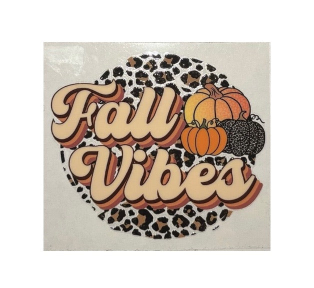 #1028 Fall Vibes Pumpkins - Decal