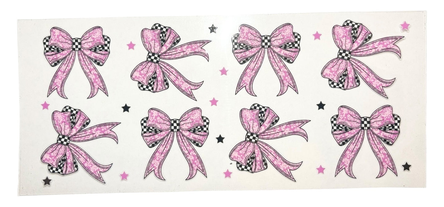 #20031 Pink & Checker Bows