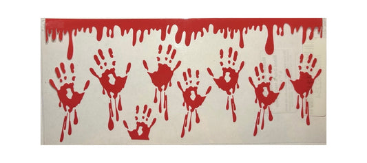 #18201 Blood Drip & Hand Prints 16oz-20oz