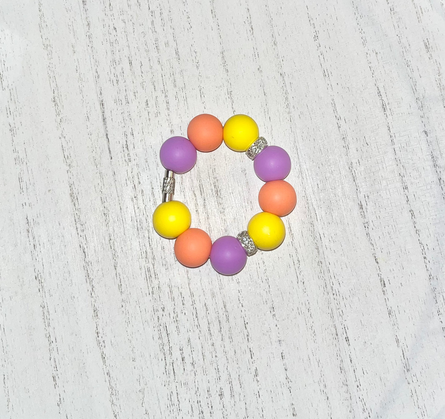 Purple, Orange & Yellow | Cup Charm