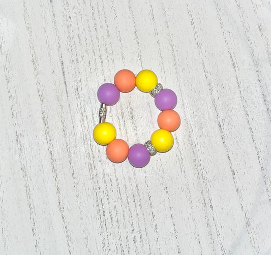 Purple, Orange & Yellow | Cup Charm