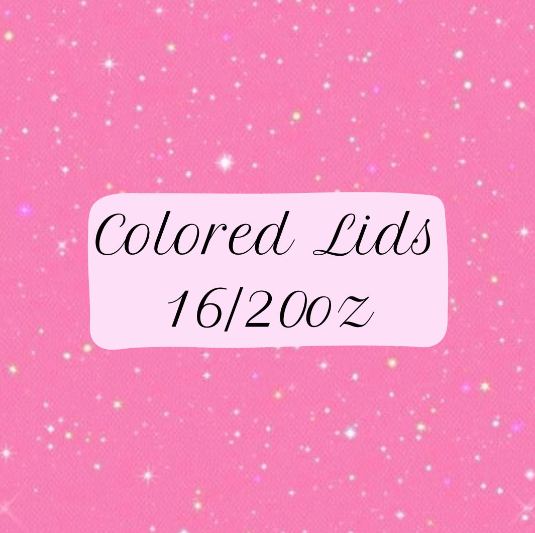 Colored Lids - Fit 16oz & 20oz Cups