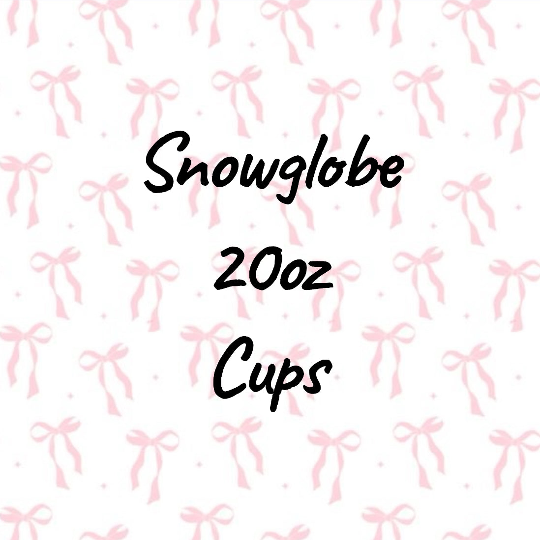20oz Snow Globe