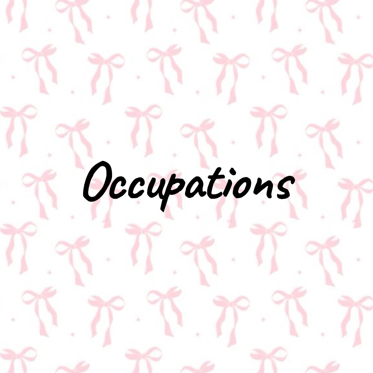 Occupations Wraps