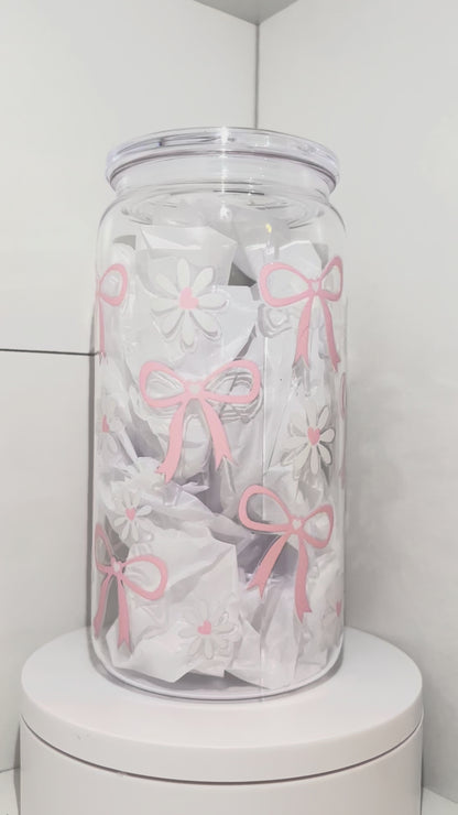 #4518 Pink Bows & Daisies