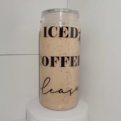 #4538 20oz Iced Coffee Please (Colored Liquid/Ice Cubes)