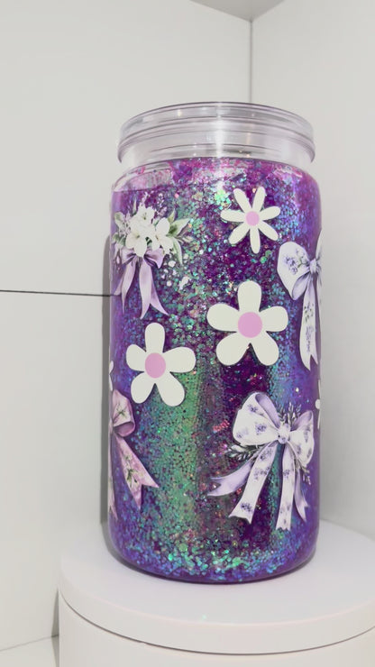 #4519 Purple Bows & Daisies
